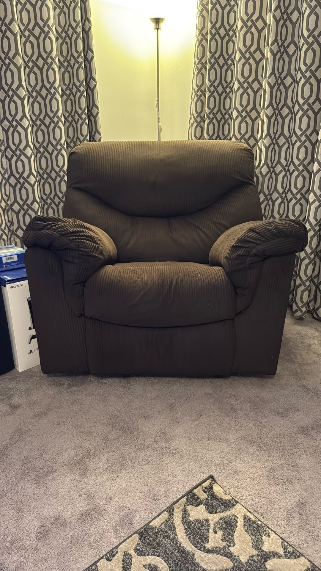 Corduroy Cloth Recliner
