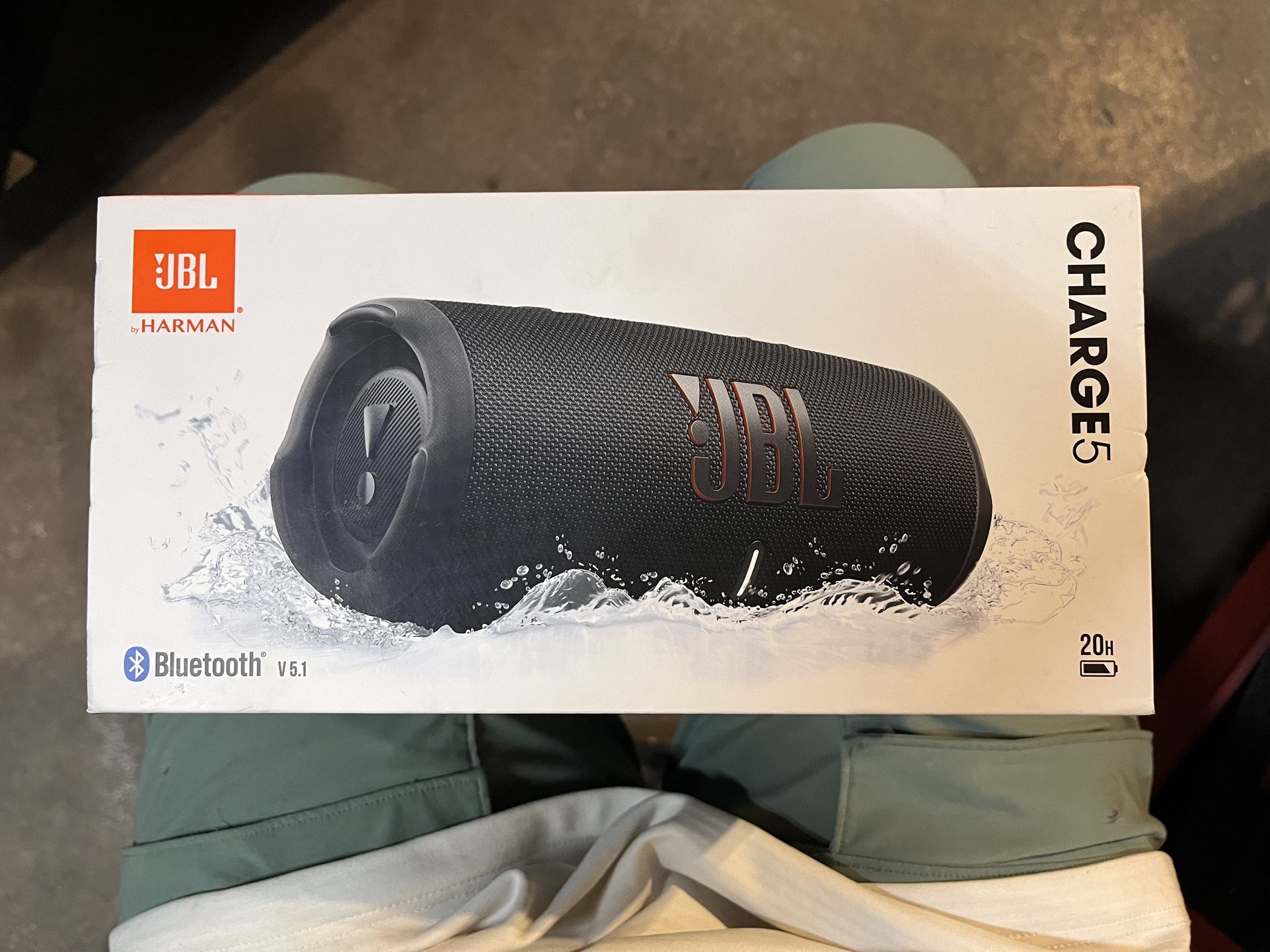 JBL Charge 5 Bluetooth Speaker & Charger