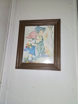 Vintage Children Illustration Framed Print