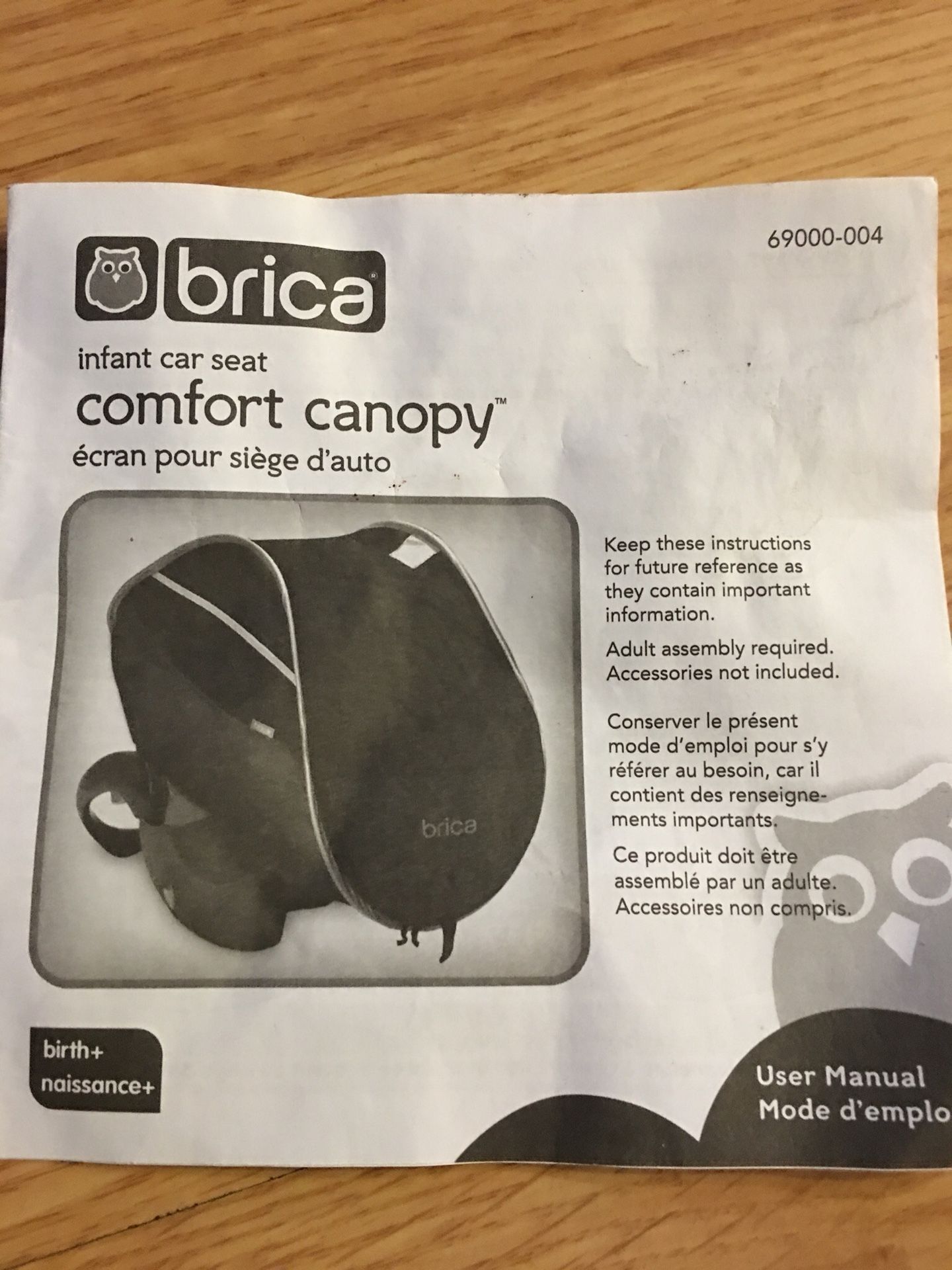 Brica infant car seat canopy