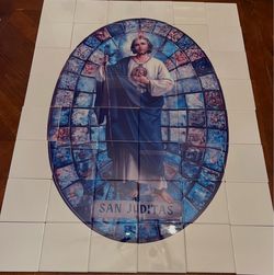 San Judas de tile / St Jude made of ceramic tiles