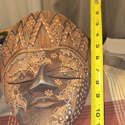 Indonesian Wooden Face Mask