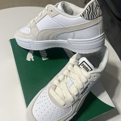Puma Marshmallow White Pblack Size 8