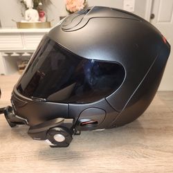 Motorcycle Helmet - Vozz Helmet RS1.0/L/Silver with Sena 20S EVO Bluetooth Headset
