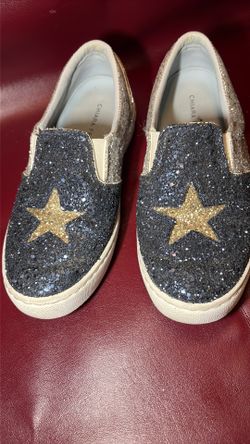 Chiara Ferragni  Glitter Star Slip-on Sneakers size 6!