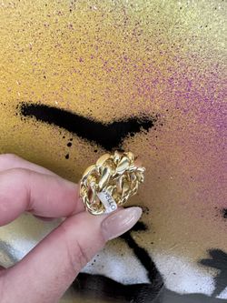 10k CUBAN LINK RING