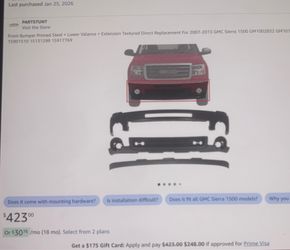 GMC front bumper