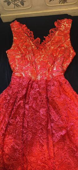 Red Lace Formal Dress size large