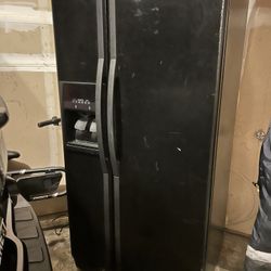 Black Whirlpool Refrigerator 