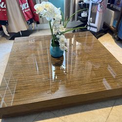 Modern Wood Display Platform / Coffee Table Base (High Gloss)