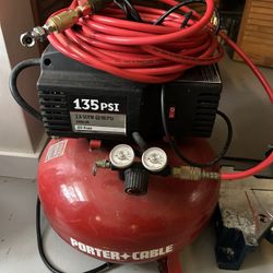 Air Compressor Plus Free Electric Saw 