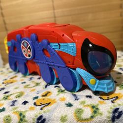 Spider-Man Spidey and His Amazing Friends Spider Crawl-R Mobile Team HQ Playset Spider-Man Hasbro Playsets