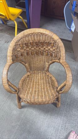 Antique child’s wicker chair