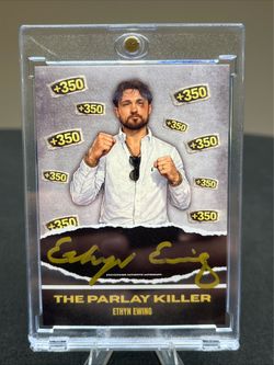 Ethyn Ewing UFC  "The Parlay Killer" On Card Auto JSA Cert Champions Collection