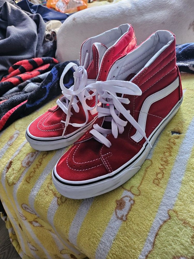 Red Vans High Top