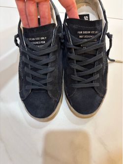 Golden Goose Superstar Navy Suede Sneakers size 37