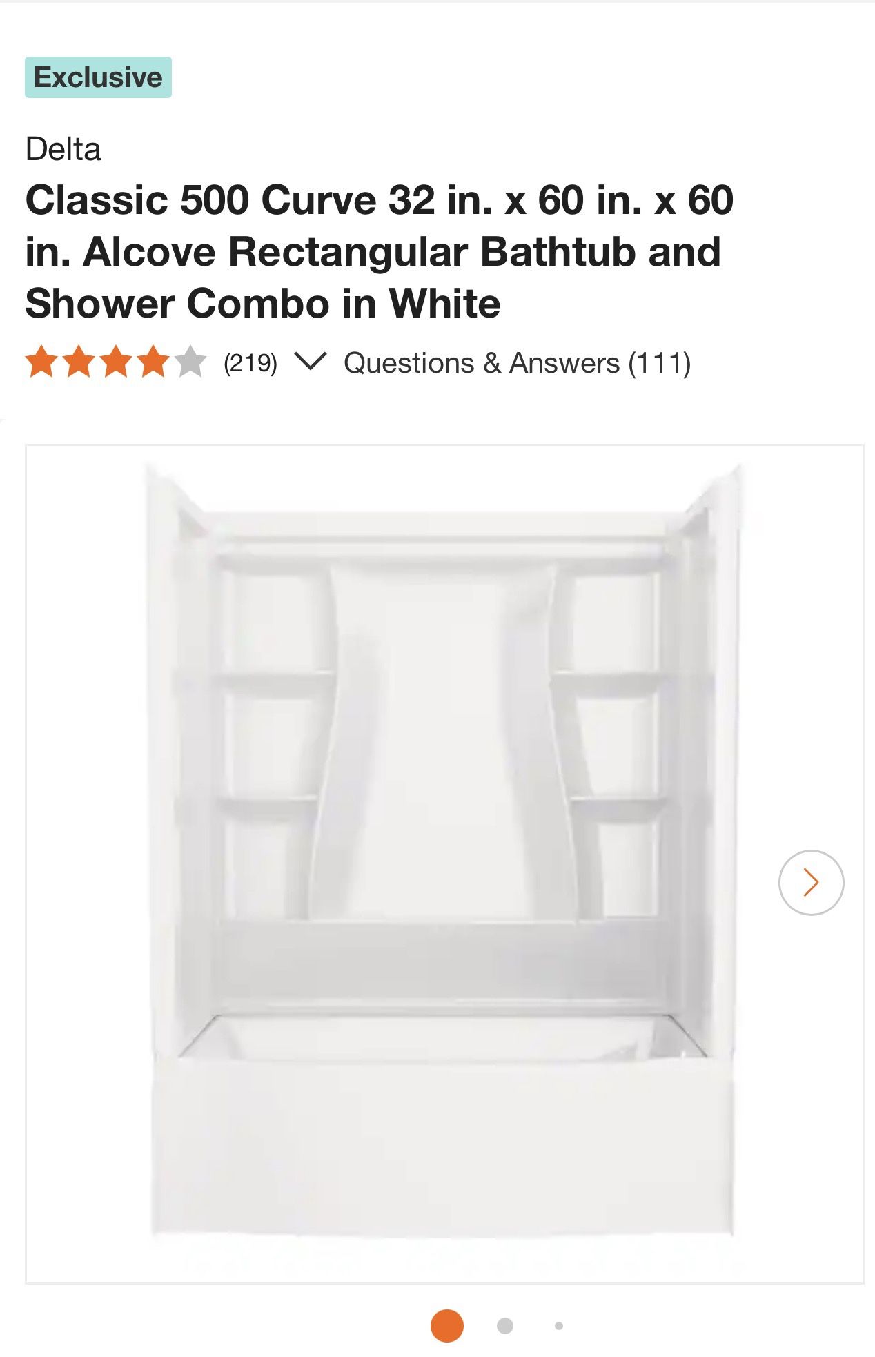  Bathtub and Shower Combo Set