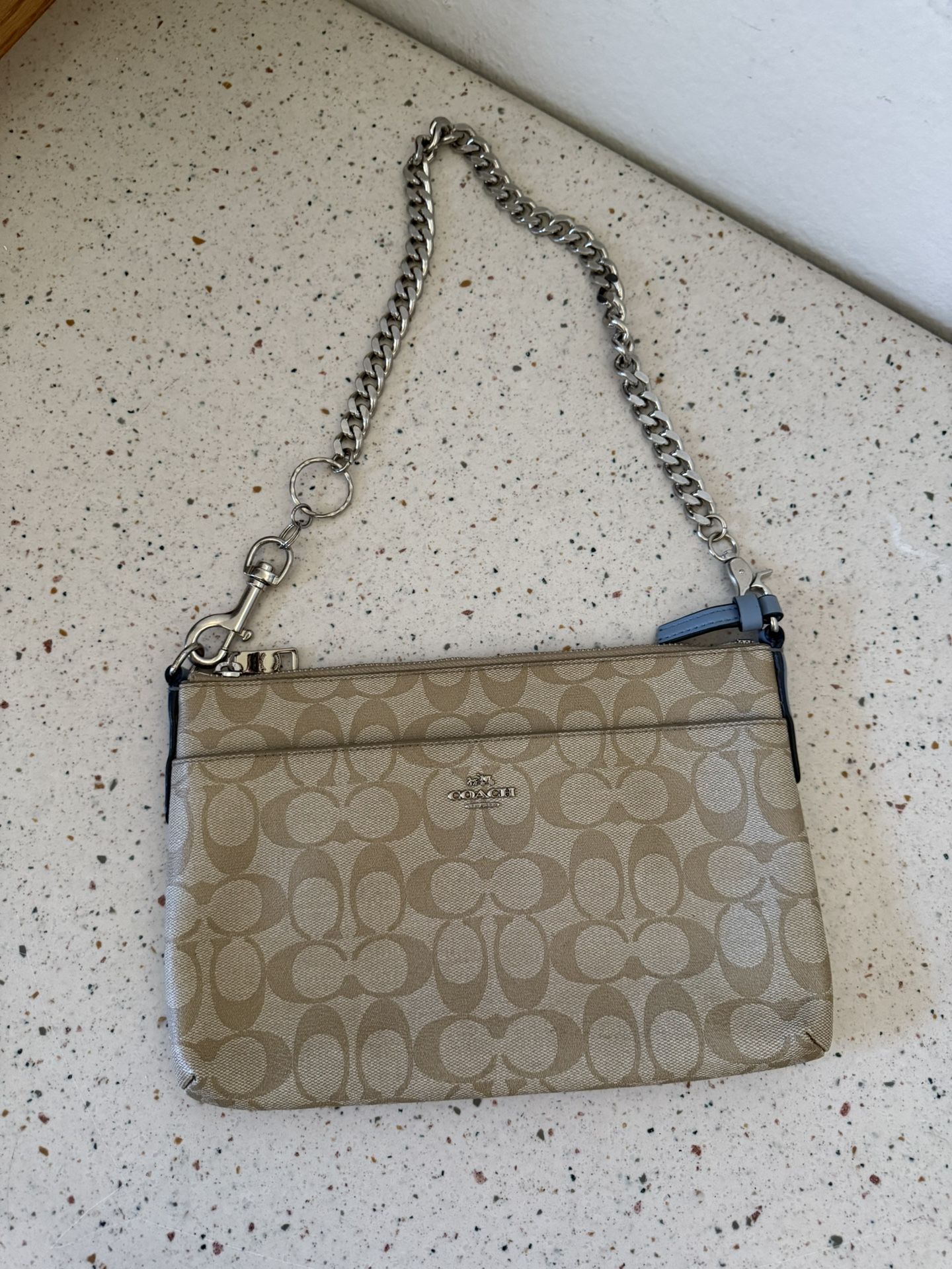 Coach Signature 10" Bag East/West Leather F58316 Handbag