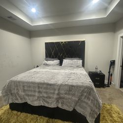 King Size Bed W/ Mattress 