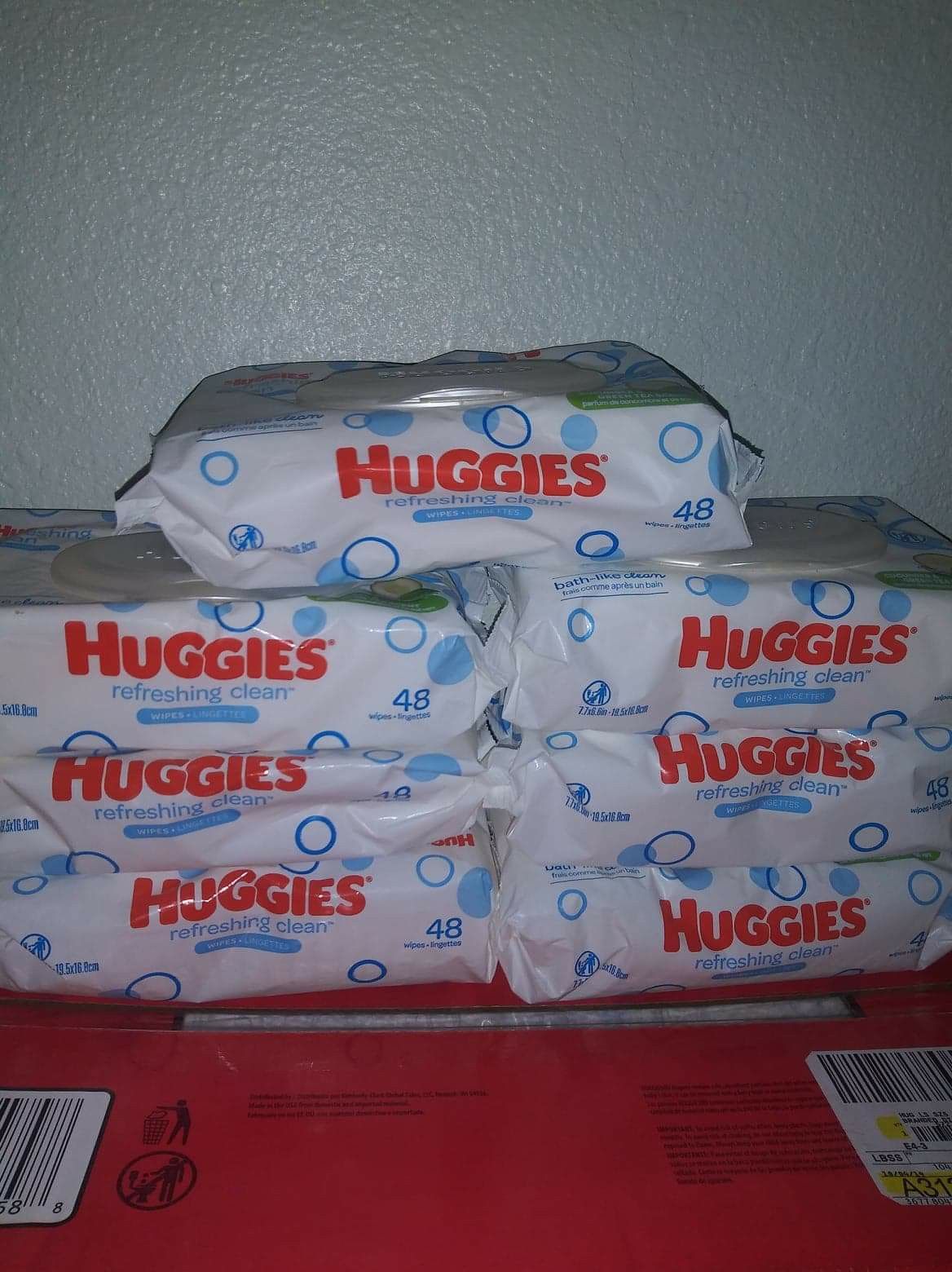 Wipes huggies 7 paquetes por $10 precio firme recoger en santa ana