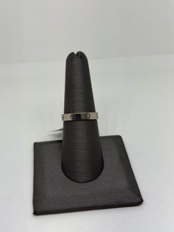 Cartier Love Ring 18k White Gold Size: 7.25 (WMP020330)
