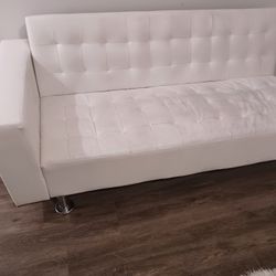 White Leather Sofa