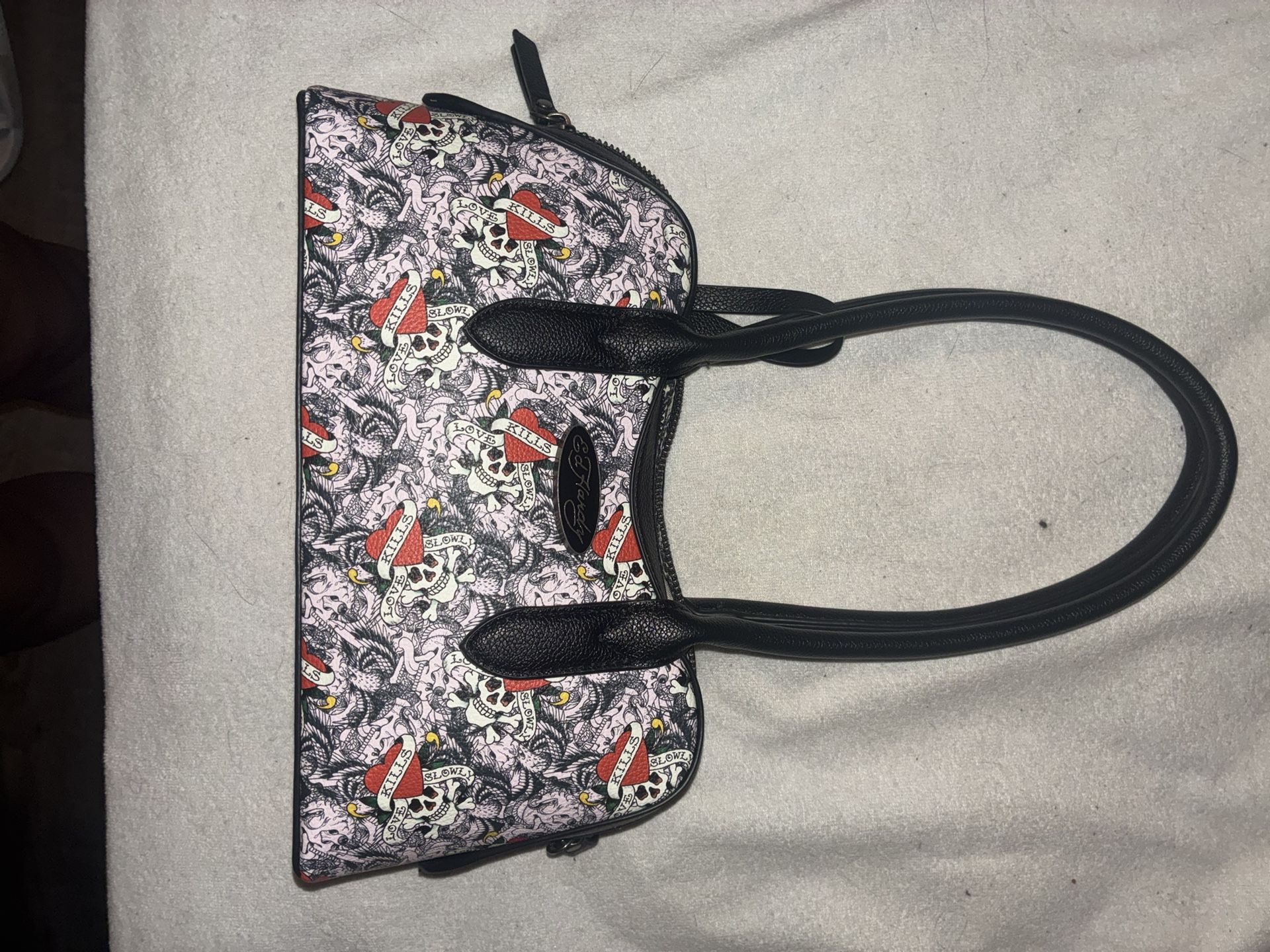 Vintage Ed Hardy Shoulder Bag Purse