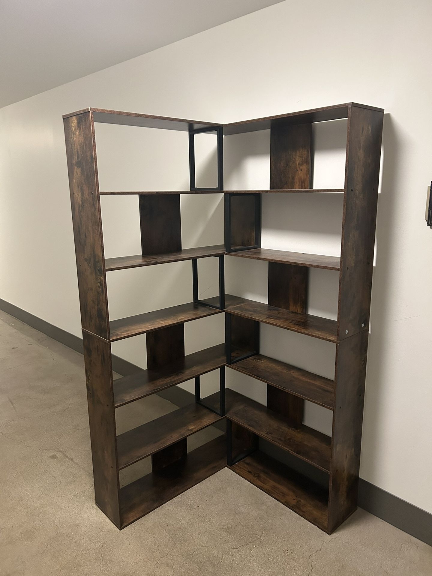 Corner Bookshelf