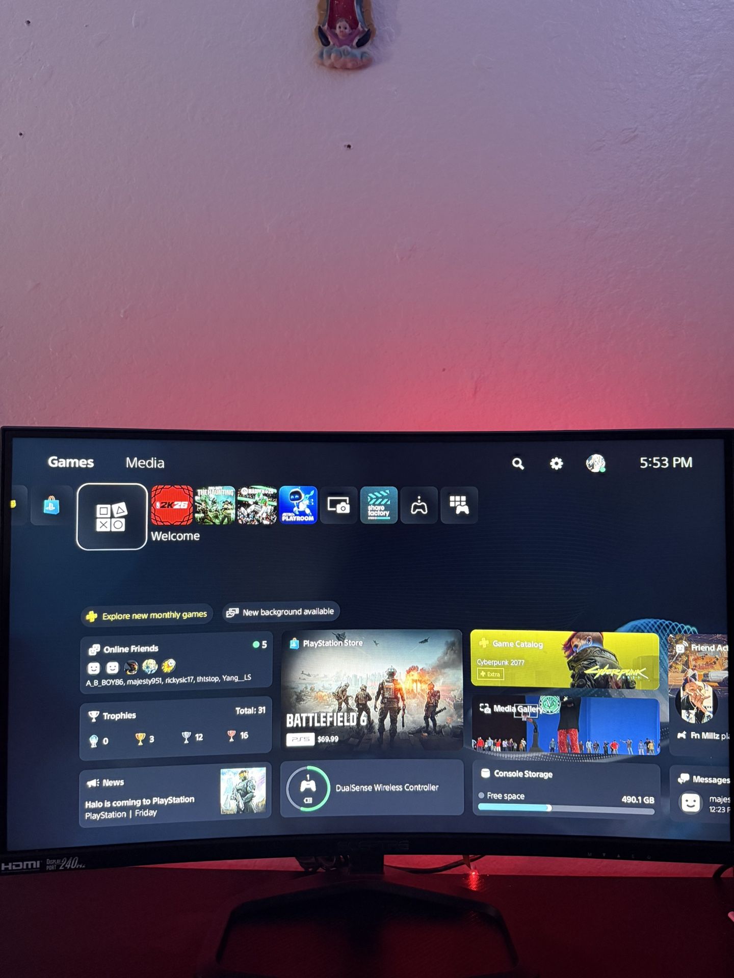 Sceptre 27" 1080p LED Curved Gaming Monitor