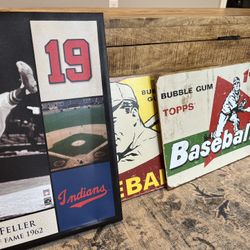 Metal Baseball Wall Art 