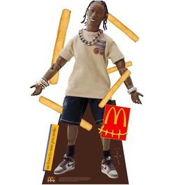 Travis Scott McDonald’s Life Size Action Figure Cutout