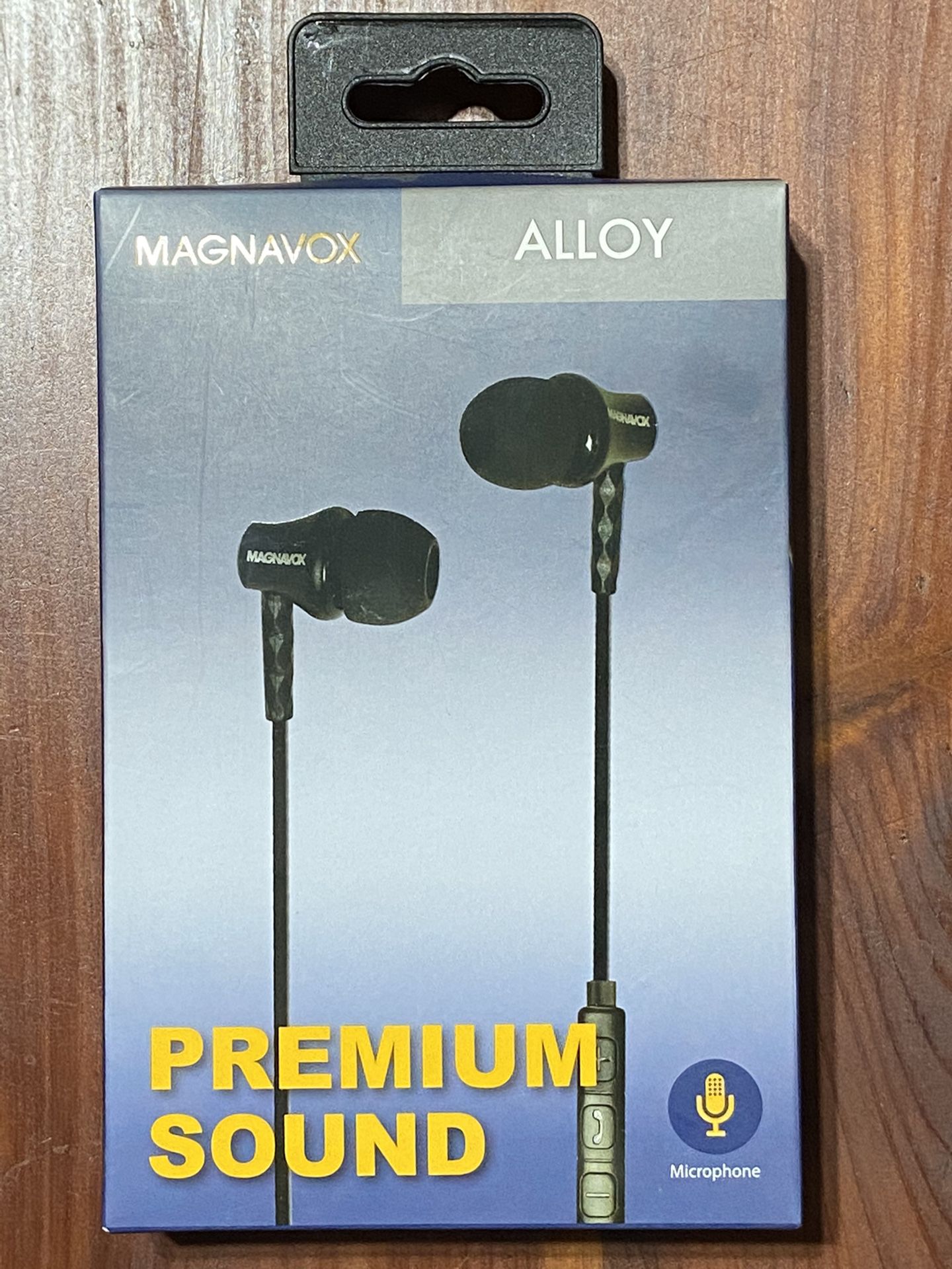 Magnavox Alloy Earbuds w/Mic