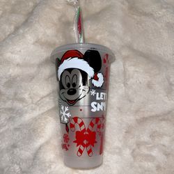 Custom Mickey And Minnie Mouse Starbucks Cup With A Ornament Gift Set