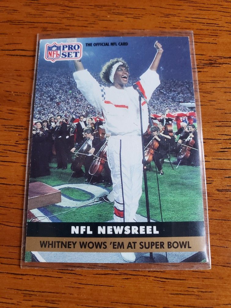 Whitney Houston Superbowl Card