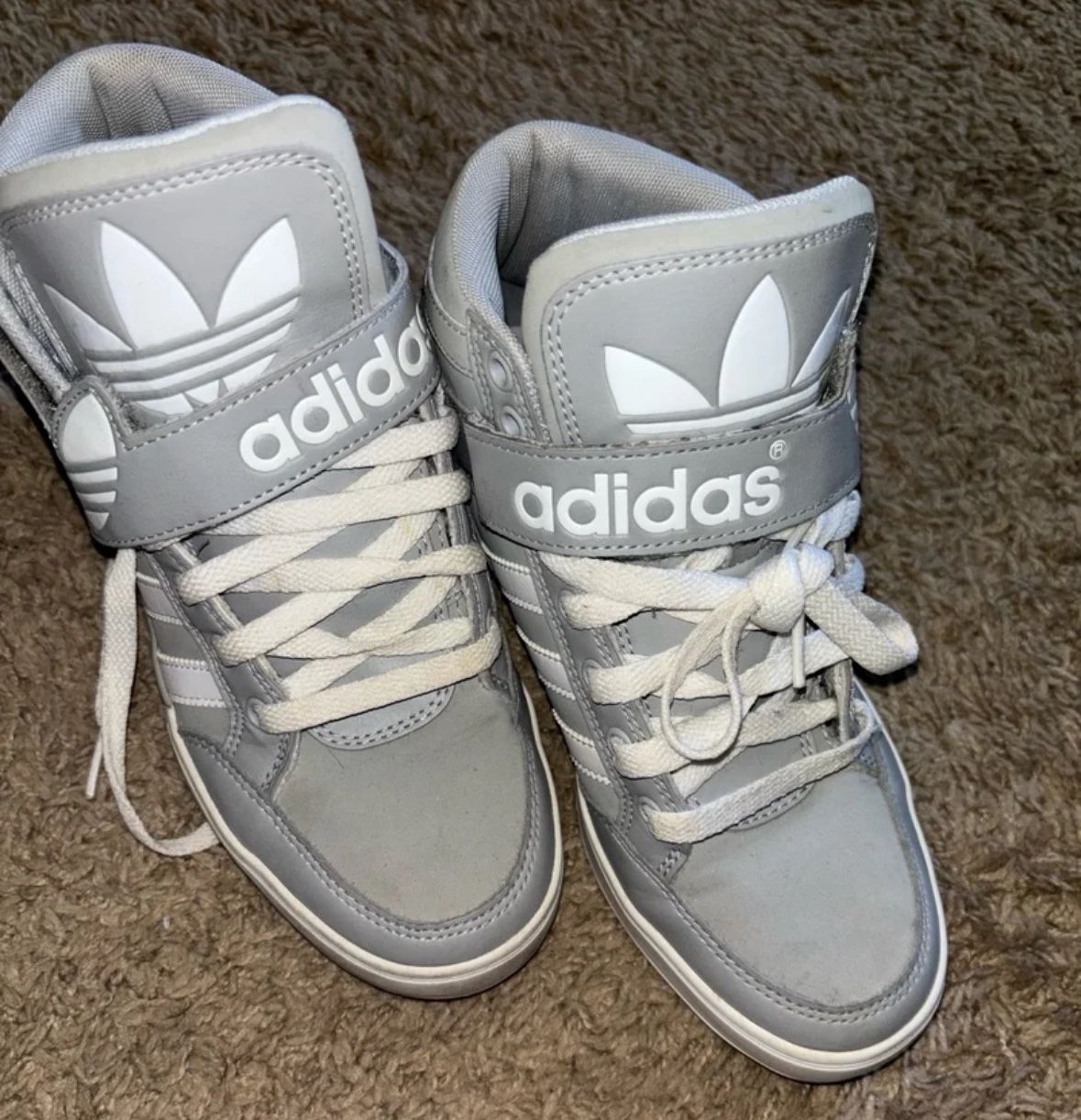 Adidas High Top Sneakers. 4Y