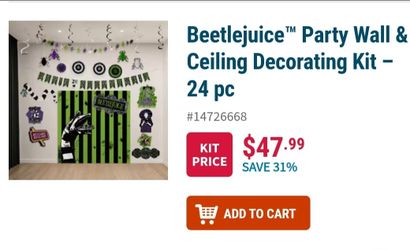 Beetlejuice decorations