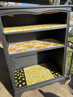 Shabby rustic vintage furniture solid wood sturdy - 33.5 inches wide / 7 inches deep/ 47.5 inches high