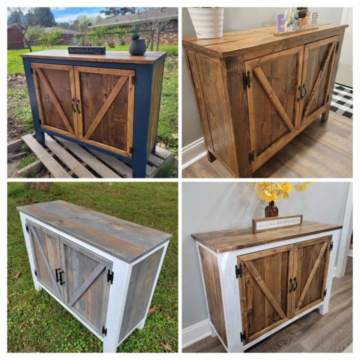 Rustic Barndoor Cabinet