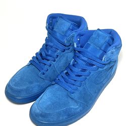 Air Jordan 1 Retro High Top Royal Blue Suede Sneakers Men Size 10.5
