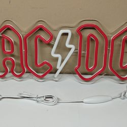 AC/DC Music Band Noen Sign -17in 