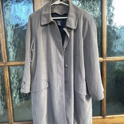 ANNE KLEIN Men’s Bal Collar Coat Brownish Size:14