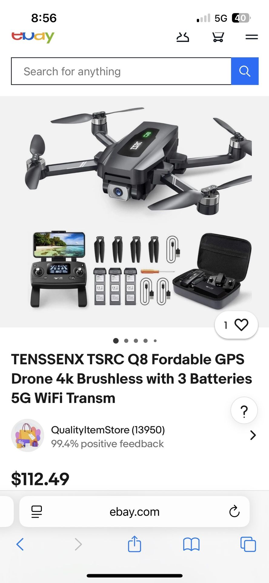 TENSSENX TSRC Q8 GPS DRONE