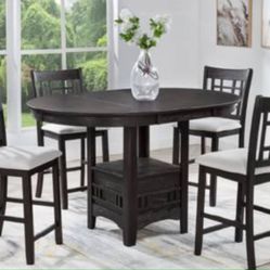 5pc Dinging Set Counter Height Table 