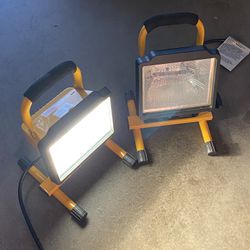 2 Work Lights - 1 Needs New Bulb 