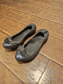 Tory Burch Metallic Ballet Flats