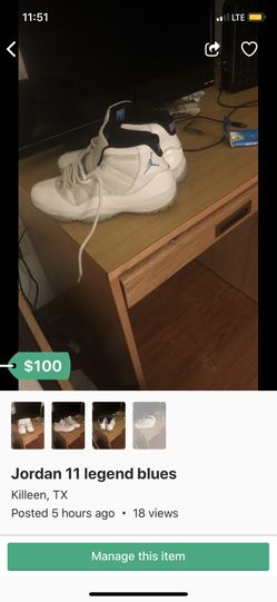 Jordan 11 legend blues