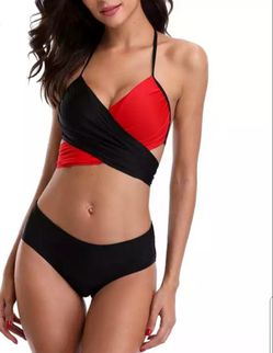 Red & Black Crisscross 2 piece