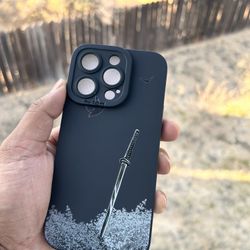 IPhone 14 pro Sword Art Style Phone Case