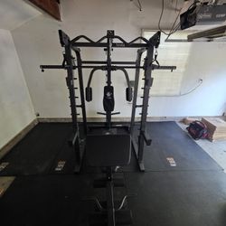 Smith Machine 2001 | Multi-Use Adj Bench | Gym Equipment | Fitness | Squat Rack | Excercise |🔴WEIGHTS AND BARBELL SOLD SEPARATELY 🔴 FREE DELIVERY 🚚