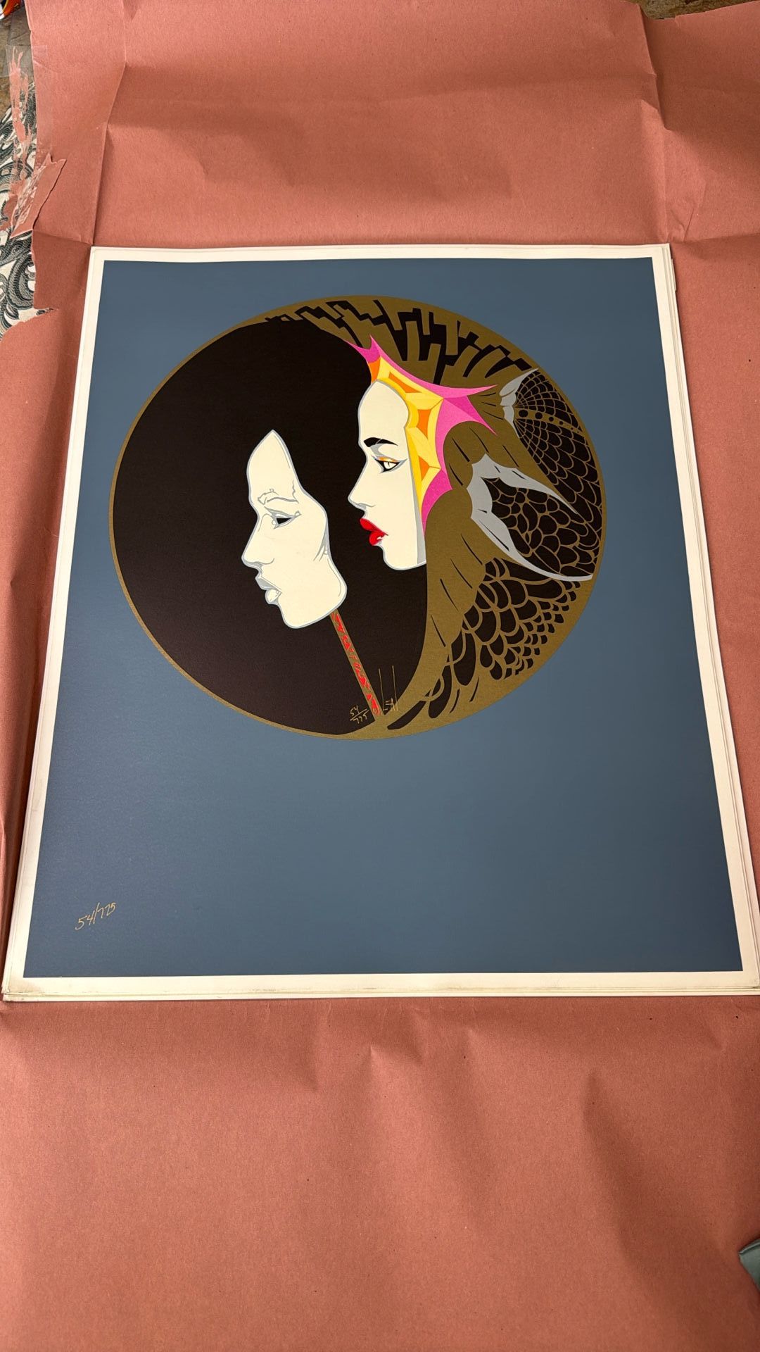 STEVE LEAL “MASQUERADE “ SIGNED AND NUMBERED